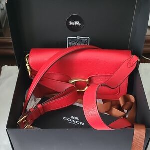 Coach Vibrant Red Crossbody Bag